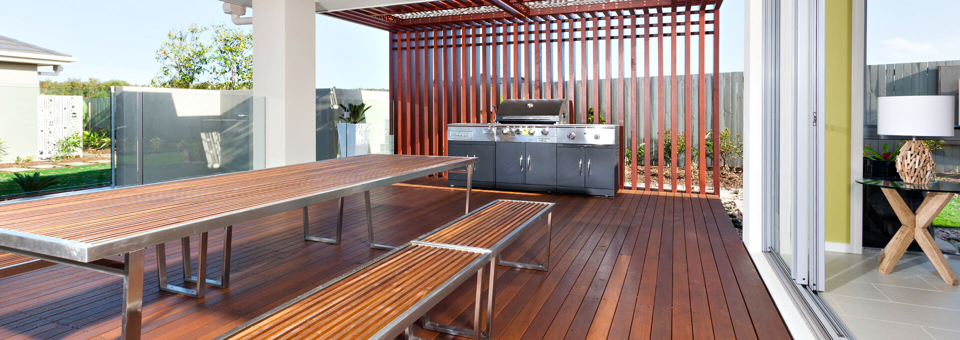 Custom Stainless steel barbeque area